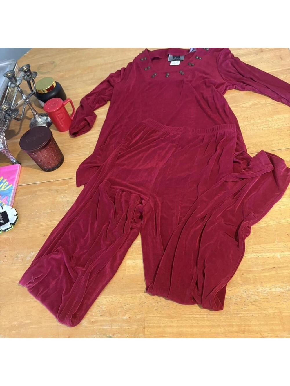 Women's Burgundy and Red Dress